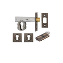 Iver Euro Mortice Deadbolt Kit 60mm Backset with Square Euro Escutcheon Key/Key Signature Brass