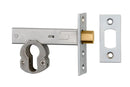 Iver Euro Mortice Deadbolt 60mm Backset Brushed Chrome