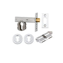 Iver Euro Mortice Deadbolt Kit 60mm Backset with Round Euro Escutcheon Key/Key Polished Chrome