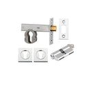 Iver Euro Mortice Deadbolt Kit 60mm Backset with Square Euro Escutcheon Key/Key Polished Chrome