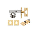 Iver Euro Mortice Deadbolt Kit 60mm Backset with Square Euro Escutcheon Key/Key Brushed Brass