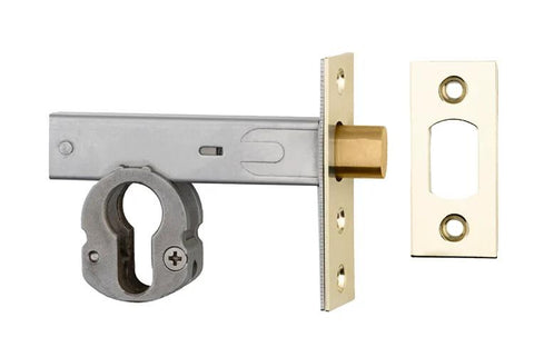Iver Euro Mortice Deadbolt 60mm Backset Polished Brass