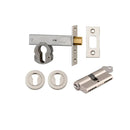 Iver Euro Mortice Deadbolt Kit 60mm Backset with Round Euro Escutcheon Key/Key Polished Nickel