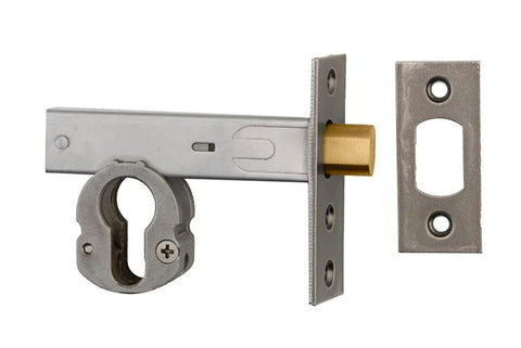 Iver Euro Mortice Deadbolt 60mm Backset Distressed Nickel