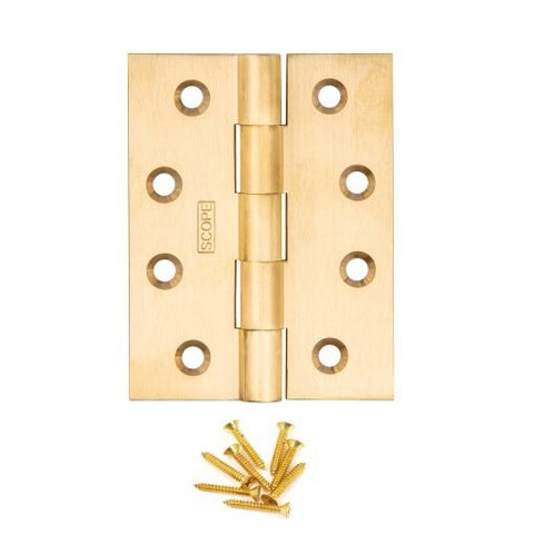 Scope Butt Hinge Satin Brass - ea - primehardware