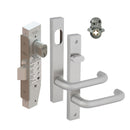 Dormakaba SB2212 Entrance Lock Kit with 6400 Square End Plate Furniture Cylinder and Adaptor SSS - SB2212KIT/ENT/SSS DKSB2212KIT3 - primehardware