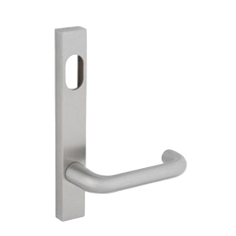 Dormakaba Furniture Narrow Square End Plate Concealed Fix with Cylinder Hole and Noosa Lever SSS - 6400/30 SSS DO640030SSS - primehardware