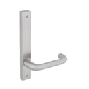 Dormakaba Furniture Narrow Square End Plate Visible Fix with Noosa Lever SSS - 6406/30 SSS DO640630SSS - primehardware