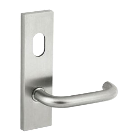 Dormakaba Furniture Square End Plate Concealed Fix with Cylinder Hole and Noosa Lever SSS - 6600/30 SSS DO660030SSS - primehardware