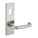 Dormakaba Furniture Square End Plate Concealed Fix with Cylinder Hole and Noosa Lever SSS - 6600/30 SSS DO660030SSS - primehardware
