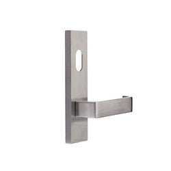 Dormakaba Furniture Square End Plate Concealed Fix with Cylinder Hole & Manly Lever Satin Stainless Steel - 6600/39 SSS DO660039SSS - primehardware