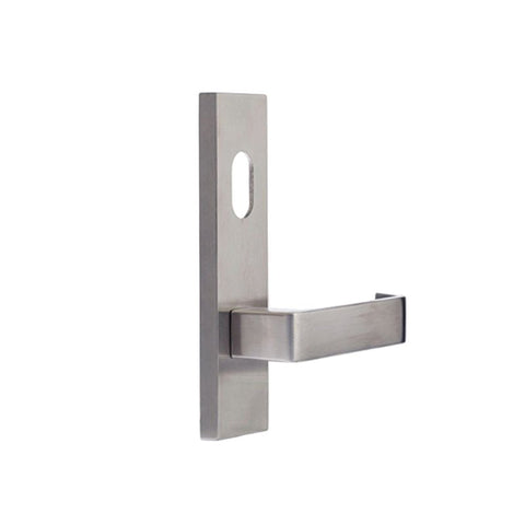 Dormakaba Furniture Square End Plate Concealed Fix with Cylinder Hole & Manly Lever Satin Stainless Steel - 6600/39 SSS DO660039SSS - primehardware