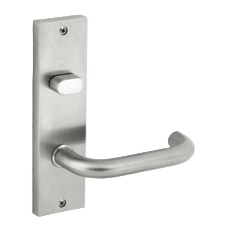 Dormakaba Furniture Square End Plate Visible Fix with Turnsnib and Noosa Lever SSS - 6603/30 SSS DO660330SSS - primehardware