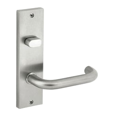 Dormakaba Furniture Square End Plate Visible Fix with Turnsnib and Noosa Lever SSS - 6603/30 SSS DO660330SSS - primehardware