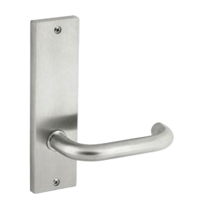 Dormakaba Furniture Square End Plate Visible Fix with Noosa Lever SSS - 6606/30 SSS DO660630SSS - primehardware