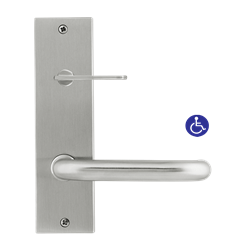 Dormakaba Furniture Square End Plate Visible Fix with Disabled Turn and Noosa Lever RH SSS - 6607/30GR SSS 9400000001993 DO660730RSSS - primehardware