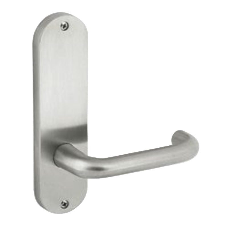 Dormakaba Furniture Round End Plate Visible Fix with Noosa Lever SSS - 6706/30 SSS DO670630SSS - primehardware