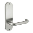 Dormakaba Furniture Round End Plate Visible Fix with Noosa Lever SSS - 6706/30 SSS DO670630SSS - primehardware