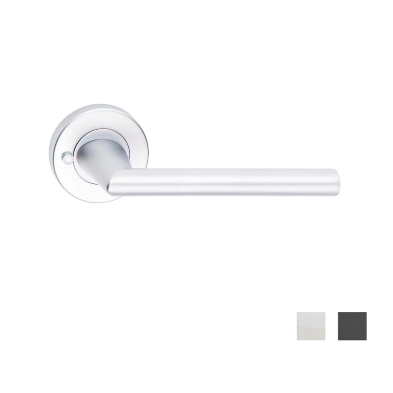 DORMAKABA 8300/8PV VISION DOOR LEVER HANDLE ON ROUND ROSE PRIVACY