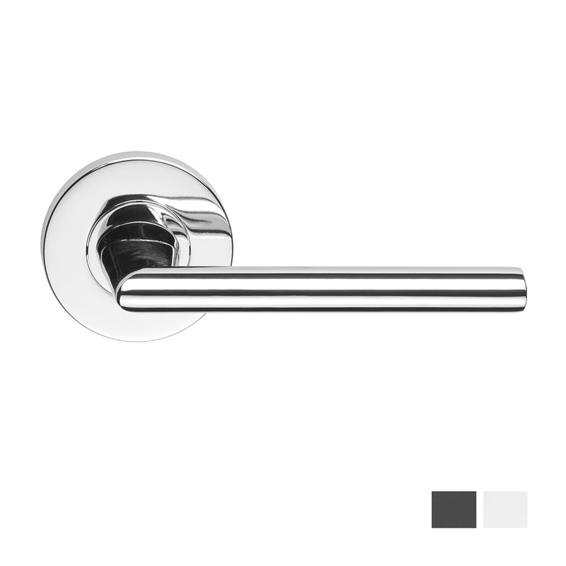 DORMAKABA 8600/8 VISION ROUND ROSE DOOR HANDLE LEVERSET - AVAILABLE IN VARIOUS FINISHES AND FUNCTIONS
