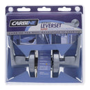 Carbine Doncaster 7000 Cylindrical Vestibule set, Standard Lever, 70mm backset, C4 Keyed to Differ, Display Pack, Brushed Satin Chrome - primehardware