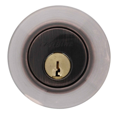 Carbine LB Residential Series Standard Cylinder and Turn Deadbolt, 60 - 70mm backset, C4 Keyed to Differ , Display Pack, Antique Bronze - primehardware