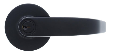 Carbine Empire SL8000 Tiebolt Contemporary Entrance Lever set, C4 Keyed to Differ, Boxed, Matte Black - primehardware