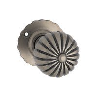 Tradco Fluted Mortice Knob on Round Rose | 2 Finishes Available