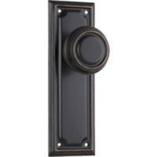 Tradco Door Knob  Edwardian Style  Solid Brass Customisable Backplate
