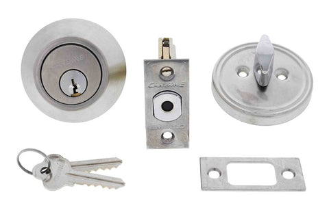 Carbine LB Residential Series Standard Cylinder and Turn Deadbolt, 60 - 70mm backset, C4 Keyed Alike RANDOM, Display Pack, Satin Stainless Steel - primehardware