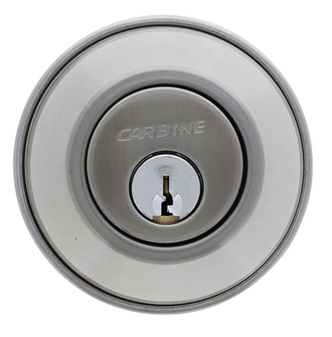 Carbine LB Residential Series Standard Double Cylinder Deadbolt, 60 - 70mm backset, C4 Keyed to Differ , Boxed, Satin Nickel - primehardware