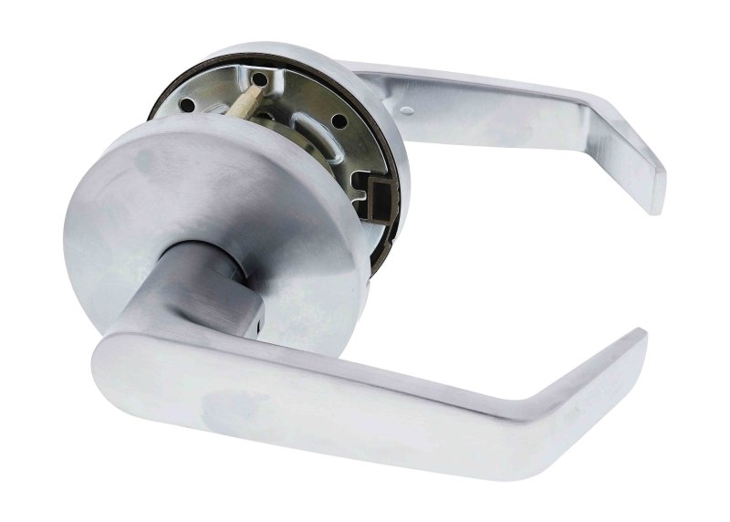 Carbine Doncaster 7000 Cylindrical Passage set, Standard Lever, 60mm backset, , Boxed, Brushed Satin Chrome - primehardware