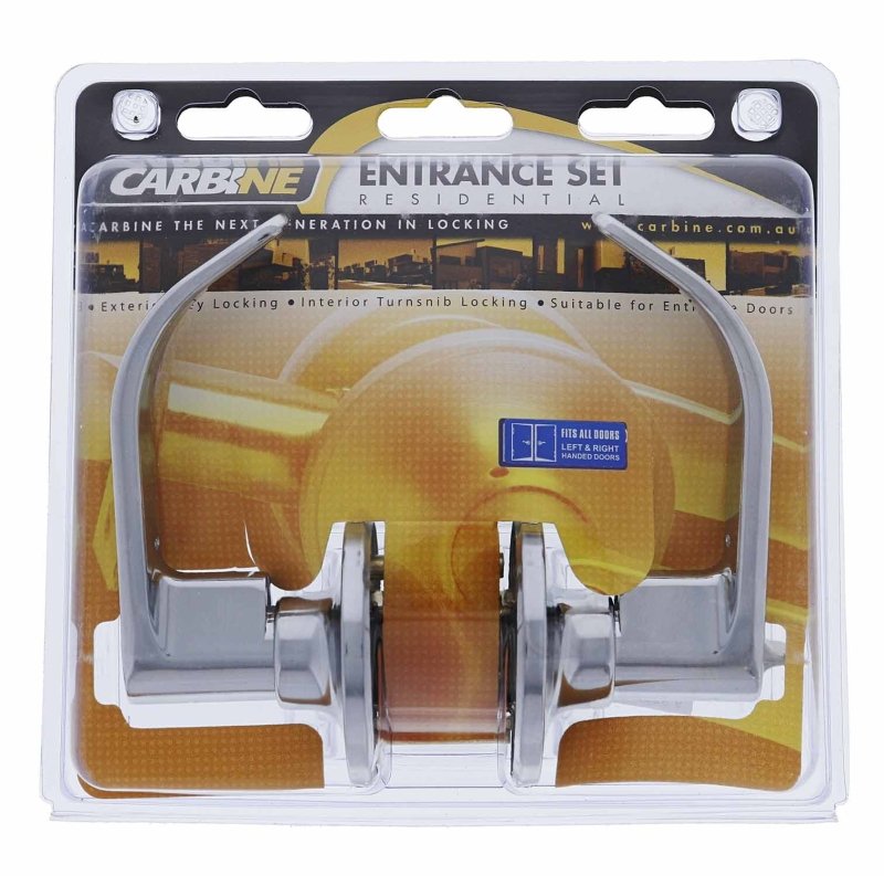 Carbine Empire SL8000 Tiebolt Standard Entrance Lever set, C4 Keyed to Differ, Display Pack, Chrome Plate - primehardware