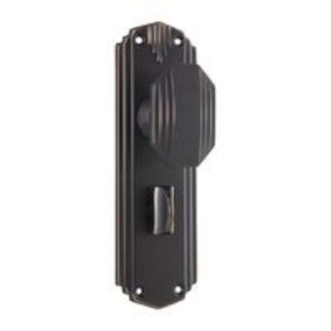 Tradco Napier Art Deco Door Knob on Backplate - Customise your needs - primehardware