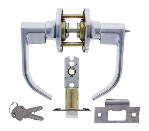 Carbine Empire SL8000 Tiebolt Standard Entrance Lever set, C4 Keyed to Differ, Display Pack, Chrome Plate - primehardware