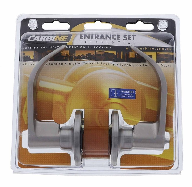 Carbine Empire SL8000 Tiebolt Standard Entrance Lever set, C4 Keyed to Differ, Display Pack, Stainless Steel - primehardware