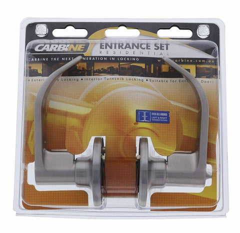 Carbine Empire SL8000 Tiebolt Standard Entrance Lever set, C4 Keyed to Differ, Display Pack, Stainless Steel - primehardware