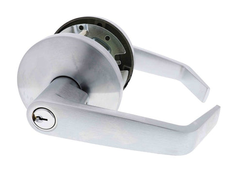 Carbine Doncaster 7000 Cylindrical Entrance set, Standard Lever, 70mm backset, C4 Keyed to Differ, Display Pack, Brushed Satin Chrome - primehardware