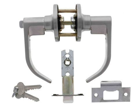 Carbine Empire SL8000 Tiebolt Standard Entrance Lever set, C4 Keyed to Differ, Display Pack, Stainless Steel - primehardware