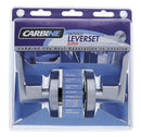Carbine Doncaster 7000 Cylindrical Entrance set, Standard Lever, 70mm backset, C4 Keyed to Differ, Display Pack, Brushed Satin Chrome - primehardware