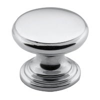 Tradco Flat Cupboard Knob - Available In Various Finishes and Sizes - primehardware
