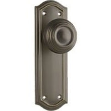 Tradco Door Knob – Solid Brass – Multiple Finishes  Various Backplate Options