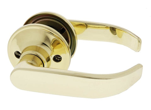 Carbine Empire SL8000 Tiebolt Standard Passage Lever set, , Display Pack, Polished Brass - primehardware
