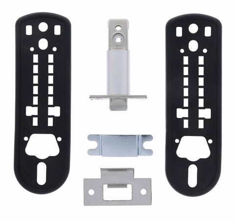 Carbine CDL7000 Heavy duty Knob with lever digital, 70mm backset, Boxed, Satin Chrome - primehardware