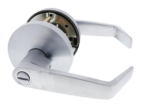 Carbine Doncaster 7000 Cylindrical Privacy set, Standard Lever, 70mm backset, , Display Pack, Brushed Satin Chrome - primehardware