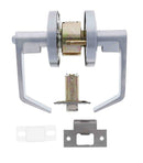 Carbine Doncaster 7000 Cylindrical Privacy set, Standard Lever, 70mm backset, , Display Pack, Brushed Satin Chrome - primehardware