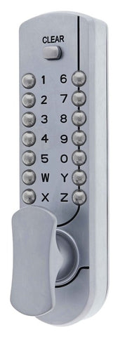 Carbine CDL7000 Heavy duty Knob with lever digital, 70mm backset, Boxed, Satin Chrome - primehardware