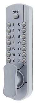 Carbine CDL7000 Heavy duty Knob with lever digital, 70mm backset, Boxed, Satin Chrome - primehardware