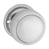 Tradco Large Milled Edged Mortice Door Knob on Round Rose - Customise ot your needs - primehardware