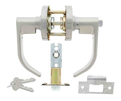 Carbine Empire SL8000 Tiebolt Contemporary Entrance Lever set, C4 Keyed to Differ, Boxed, Satin Nickel - primehardware